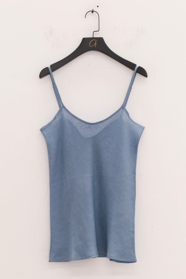 BASERANGE 25 Spring/Summer France Linen Vest Strap BAS-TODY-SL-SP25-TRUSS BLUE